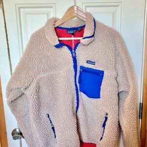 SOLD - RARE Patagonia Retro Deep Pile Sherpa Fleece in oatmeal-  Men’s Large
